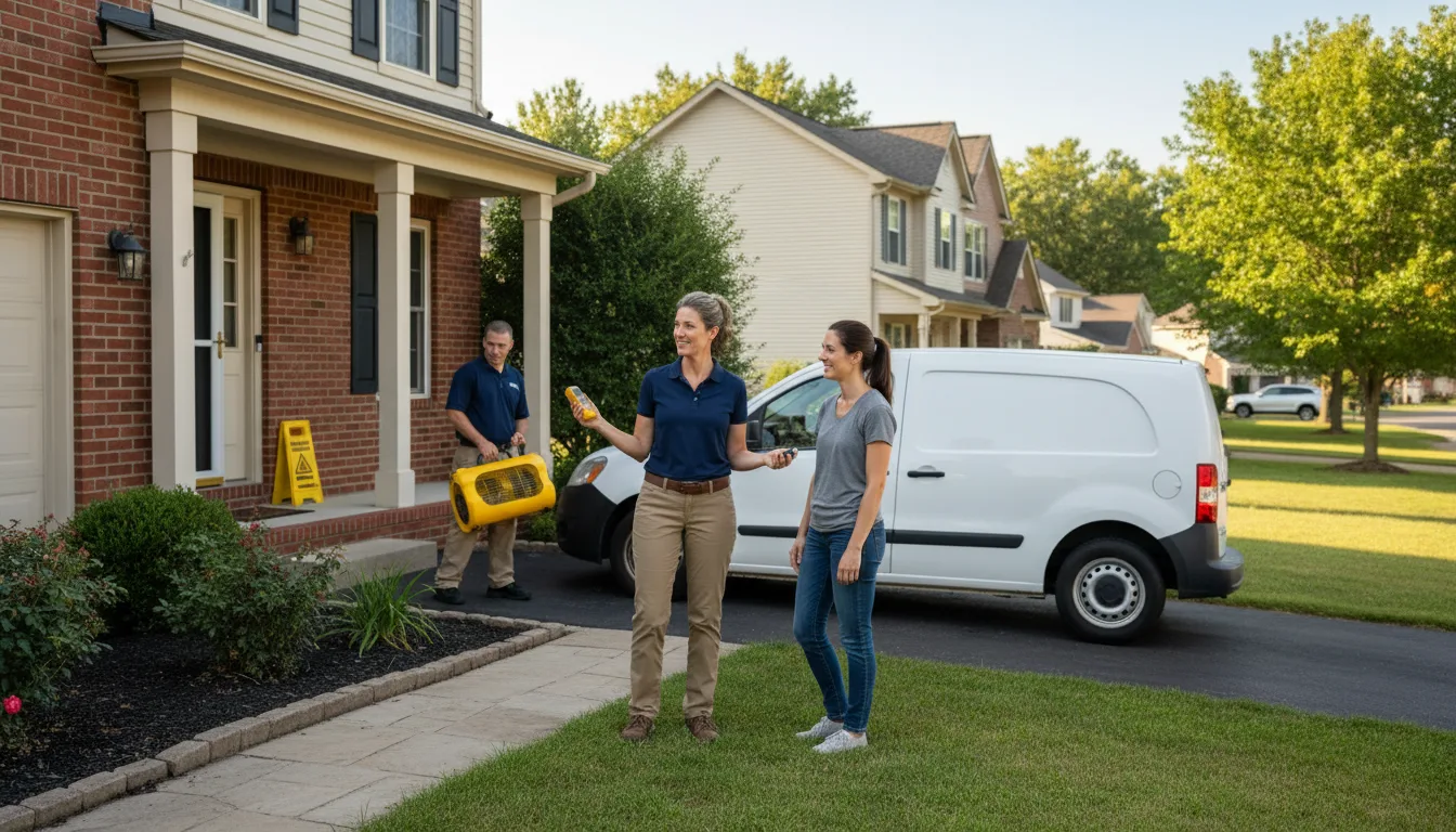 Residential water damage restoration in Mer Rouge, LA